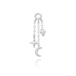 AIDE 1 Piece 925 Sterling Silver Spare Parts Chains Part For Stud Earring Piercing Hoops Drop Earring Women Fine Jewelry Gift