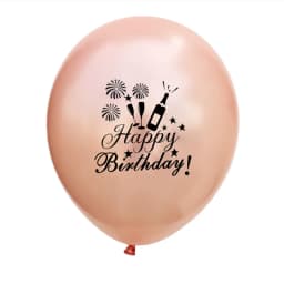5Pc Happy Birthday Decoration Gold Rose Black 16 18 30 50 60 70 80 90 Years Birthday Party Digital Ballon Latex Party Supplies