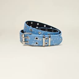 Punk Star Eyelet Denim Fabric Belts For Women High-end Luxury Brand Unisex Jeans Retro Gothic Belt Blue Waistband Y2K Pink Belt