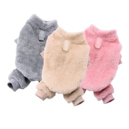 Winter Warm Pet Clothes Soft Flannel Dog Jumpsuit Puppy Cats Four Legs Jacket Coat for Small Medium Dogs Chihuahua Yorkie Outfit