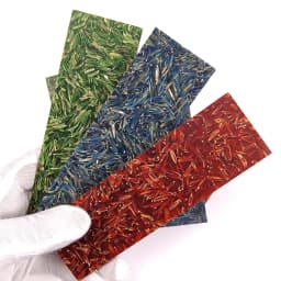 2 Pieces Rice Husk Composite Resin Knife Shank Material for DIY Knife Handle Craft Supplies 135x40x4mm