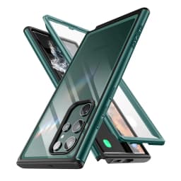 SUPCASE For Samsung Galaxy S22 Ultra Case 6.8 inch (2022) UB Edge Pro Slim Frame Clear Back Case with Built-in Screen Protector