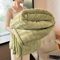 Ultra Soft Imitation Rabbit Fur Throw Blanket Autumn Warm Bubble Fleece Blanket for Bed Sofa Travel Single Double Plush Plaid