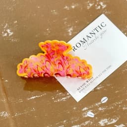 1Pcs Colorful Acetate Hair Claw Wave Edge Classic Style Acrylic Hair Claw Clips Hair Accessories for Women Girls