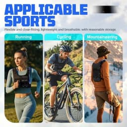 Lightweight Running Chest Pack for Hiking Outdoor Activities Marathon Bicycle Race Vest Bag No Water Bladder