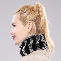 One Set Women Real Rex Rabbit Fur Cuff+Headband Winter Warmer Hat Arm Wrist Sleeve Gloves Female Real Fur Cap+Elastic Wristband