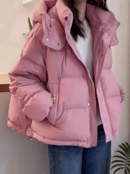 High Quality Thickened Hooded down Cotton Jacket for Autumn Winter Short Stylish Versatile Small Size Teenage Girl Coat
