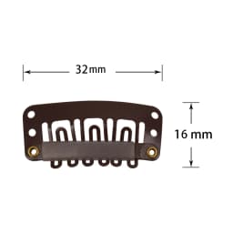 100Pcs Hair Clips with Back Rubber 32mm/28mm Wig Comb Clips Metal Snap Clip Wig Accessories for Hair Extensions DIY