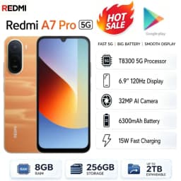 New Arrival 2026 Redmi A7Pro Global Version Unlocked Gaming Smartphone 8GB RAM 256GB ROM 6.9‑Inch FHD+ Full Display Helio G85