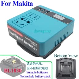Tool Parts For Makita 18V Lithium Battery For Milwaukee For M18 For DeWalt For DaYi 220V Intelligent Inverter USB Power Bank
