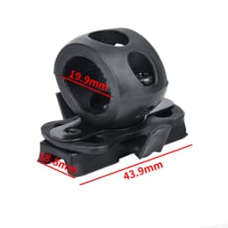 Wadsn Mini Helmet Lamp White Light LED Flashlight Fit FAST HELMET Outdoor Tactical signal Optical hunting equipment Nylon Clamp