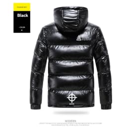 Winter Outdoor High Quality Bright Padded Jacket Trendy Hoodie Thickened Windproof Warm Non Washable Down Jacket Cotton Jacket