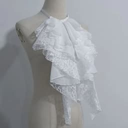 Multi Layered Lace Ruffled Fake Collar Detachable Decorative Collar Shirt Dress Party Neck Accessories