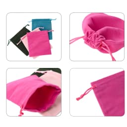10Pcs Mini Velvet Drawstring Jewelry Pouches Reusable Gift Storage Bags For Rings Bracelets Earrings Small Accessories Packaging
