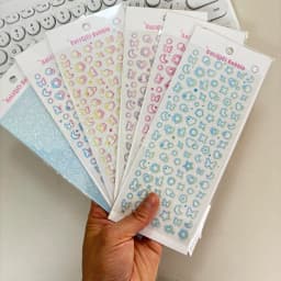 SKYSONIC BOBO 5pcs/4pcs/3pcs Full Set Series Decorative Stickers Bubble Pink DIY Sticker Journal Junk Agenda Stationery Suppli