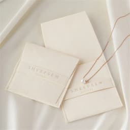 50pcs Personalized Custom Logo Jewelry Packaging Bags, Soft Microfiber Pouches for Bracelet Necklace Ring Wholesale