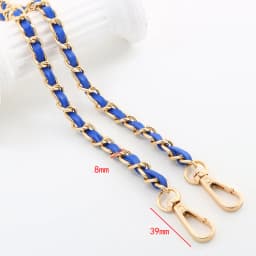 120cm Long PU Leather Bag Strap For Crossbody Handbags Shoulder Bag Strap Replacement Accessories 0.8cm Wide Bag Chain