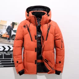 Brand Luxury Men's Winter Down Jacket Coats Parkas Man Clothes Hooded Padding Padded Puffer Jackets Man Bread Outerwear HXY51865
