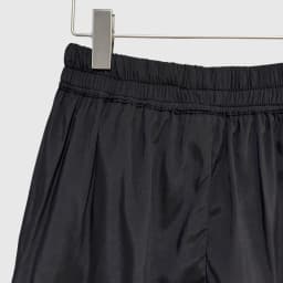 High Street Dark Style Slim Fit Pants with Slit Drawstring Shorts Women's Exlstic Waist Casual Pants Sexy Solid Color Shorts