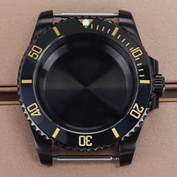 PVD Black NH35 40mm Men's Watch Case Sapphire For SUB Seiko NH35 NH36 NH38 NH34 Miyota 8215 ETA 2824 Movement Yacht-Master 20ATM