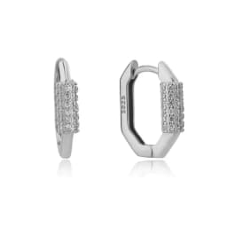 Gold Silver Color Simple Huggies Full Rainbow Zircon Hoops Earring for Women Fashion Drops Piercing Pendiente Ohrringe Jewelry