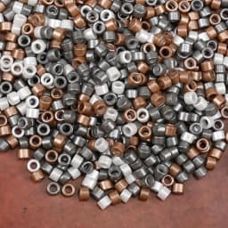 2.5mm Pearl Colour Antique Small Craft Beads Mini Glass Cylindrical Beads for Making Bracelet and Necklace