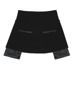 [EAM] High Waist  Black Beading Blingbling Rhinestones Mini Half-body Skirt Women Fashion Tide New Spring Autumn 2026 JY75801