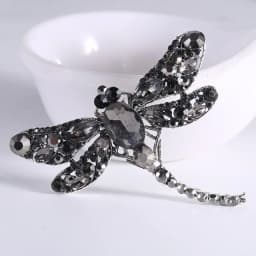 Large Size Luxury Crystal Dragonfly Brooch Colorful Rhinestone Insect Brooches Girls Cute Pins Personality Corsage Accessories