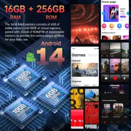 Global version DOOGEE S Punk Rugged Smartphone Android 14 6.58" FHD+90Hz IPS Screen 16GB(6+10)+ 256GB 10800mAh 50MP Mobile Phone