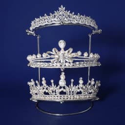 Bride Queen Crown Display Stand Headband Tiara Support Holder Princess Wedding Crown Storage Rack Crystal Hairband Organizer