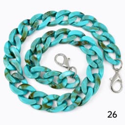 1/2Pcs Deepeel 60cm Acrylic Bag Strap Handbag Resin Chain Detachable Lobster Clasps for Purse Handle DIY Making Accessories