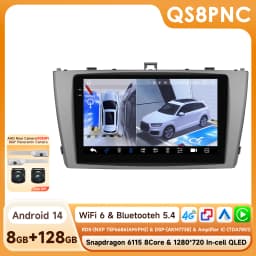 Hizpo 9" Wireless CarPlay Android Auto for Toyota Avensis T27 2008-2015 GPS Car Intelligent Systems Radio Smart Autoradio 6115