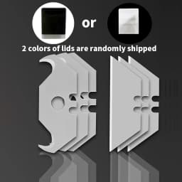AMR 10pcs/30pcs/50pcs A Set Utility Blade SK2 Hook Blades Steel Art Blade Safety Horn Knife Blades with Storage Box for Cutting