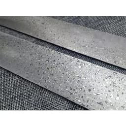 DIY Knife Making Damascus Steel Spiral Texture Sandwich Pattern Steel Knife Blade Blank Kitchen Knife Heat Treatment 250x40x4mm