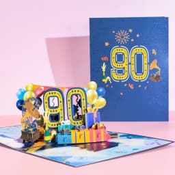 Anniversary Card, Pop Up 1st 18th 21th Birthday Card, Anniversary Number Greeting Cards for Wedding Wife Husband Girlfriend