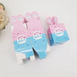 50pcs Gender Reveal Candy Boxes Creative Boygirl Birthday Candy Boxes Gender Reveal Party Decorations Supplies