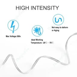 22 20 18 AWG 2 Pin Transparent Wire Flexible Electrical Cables for LED Neon Light Headphone Audio Sound System Microphone Auto