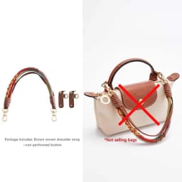 Weaving Handheld Shoulder Strap For Longchamp Mini Handle Bag Strap Modification Bag Accessories
