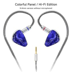 CVJ KIRA HiFi IEM In-Ear Earphones Wired Detachable Cable 3.5mm Type-C 4.4mm Balanced Earbuds For Music Gaming Anime Design