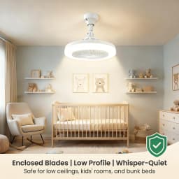 2 In 1 LED Ceiling Fan Light 50W With lamp holder Remote Control 3 Speeds Adjustable and Dimmable Light For Bedroom Living Room