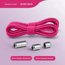 2024 New Round Elastic Laces Sneakers Shoelaces Without Ties No Tie Shoe Laces Kids Adult Quick Shoe Lace Rubber Bands for Shoes