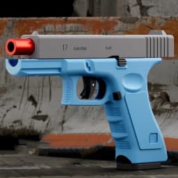 Shell Throwing G17 Automatic Shooting Soft Bullet Toy Gun with Blowback Outdoor Sports Shooting Game Christmas Gift for Children