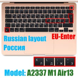 For Macbook Air13 M1 Chip Keyboard Cover Laptop Silicone Protective Film For Macbook A2337 13.3Air Keyboard Cases Release 2020