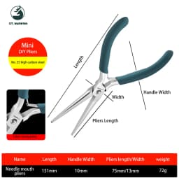 St.kunkka Customized High Quality Jewelry Making Pilers Needle Round Nose Cutting Wire Pliers for Jewelry Repair Tools