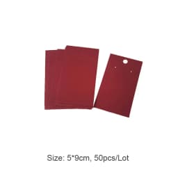 Kraft Paper Ear Stud Hang Tag Jewelry Display Card Necklace Kraft Paper Tag Ear Studs Bracelet Paper Hang Price Tag 50pcs/Lot