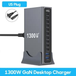 1200W GaN USB Type C Charger 140W 100W PD3.1 PPS QC4.0 Fast Charging Station For MacBook Laptop iPad Tablet iPhone 17 16 Samsung