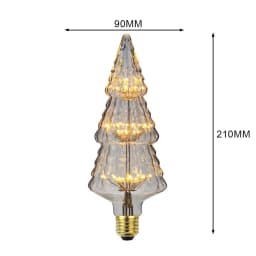 TIANFAN Vintage Led Bulb Starry Firework Edison Bulb 3W AC85-265V E27 Transparent Glass Warmth Glow Decorative Light Bulb