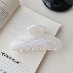 1pc Water-ink Texture High-end Feeling Ponytail Claw Clip Back of Head Clip for Women Large Size for Thick Hair Shark Clip