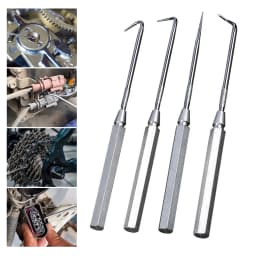 4pcs/set Car Pick And Hook Tool Hook And Pick Set O Ring Oil Seal Gasket Puller Remover Precision Hook And Pick Set Hand Tool