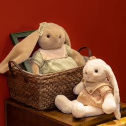 45cm/55cm Cute Plush Toy Stuffed Toy Rabbit Wear Dress Doll Babies Sleeping Companion Cute Doll Children's Gift